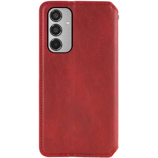 Кожаный чехол-книга GETMAN Cubic (PU) для Samsung Galaxy M35 5G Красный - фото 2