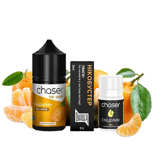 Набор компонентов для самозамеса солевой заправки CHASER For Pods BALANCE NEW 30 мл Мандарин, 0-50 мг (15625)