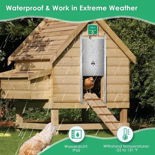 Автоматичний курник Kotsy, водонепроникний, темно-зелений - фото 5