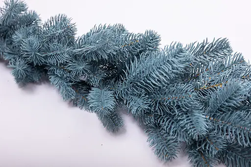 Штучна хвойна гірлянда LUGI 2 м блакитна, новорічна гірлянда лита реалістична Преміум TD-BRNCHBL2 - фото 2