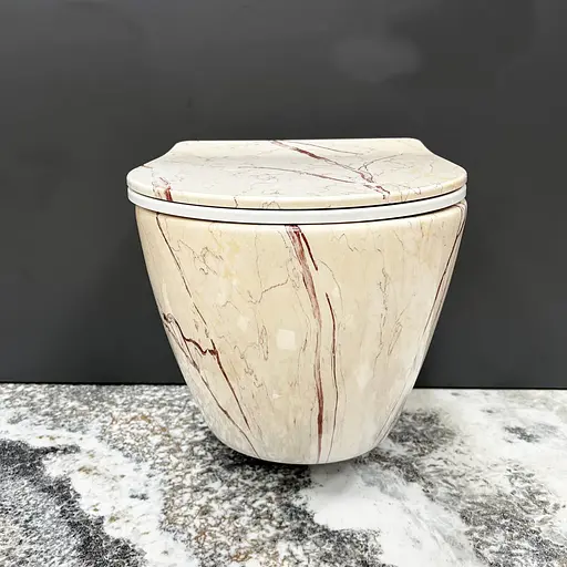 Підвісний унітаз VBI Vulcano aiax VBI-020407, Мармур - фото 4