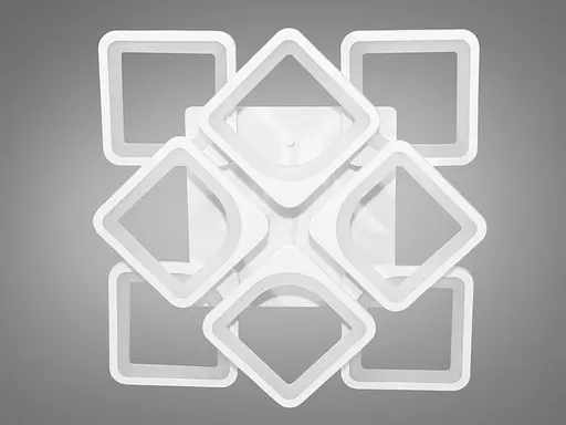 Стельова LED люстра Romin смарт світильник з пультом dimmer 115W білий - фото 4