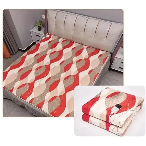 Електропростирадло з підігріванням Rainberg від мережі 150*180 см Байкове електро простирадло двоспальне 120 Вт - фото 4