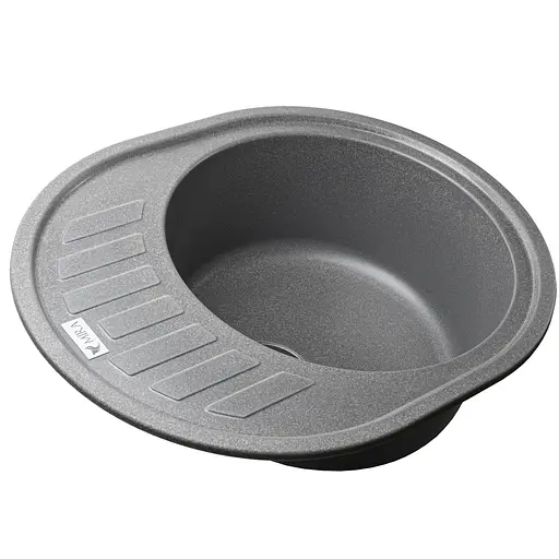 Гранітна мийка Mira ARNICA сірий для кухні стійка до подряпин і чистячих засобів 620х500 мм - фото 4