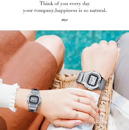 Жіночий спортивний годинник Skmei 1433 Singapore Сріблястий - фото 6