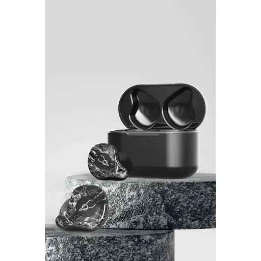 Беспроводные Bluetooth наушники Sabbat X12 Ultra Advanced stone с поддержкой aptX черно-серые - фото 4