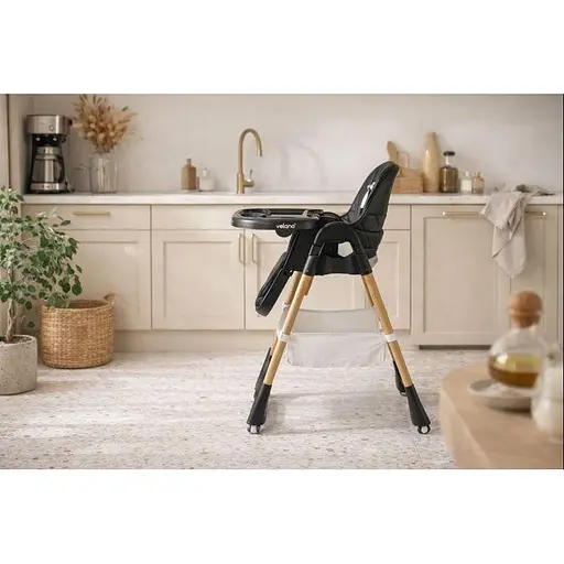 Стул для кормления ребенка VELANO Nexi, black - фото 3