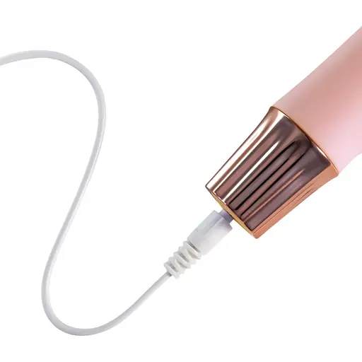 Міні-вібратор Crushious Mellow Puff рожевий 11 х 3.2 см - фото 3