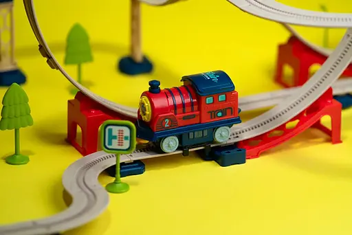 Ігровий набір Otamanko Хоробрий Паровозик трюкова залізна дорога 137 деталей - фото 5