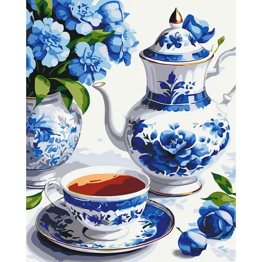 Картина за номерами "Натюрморт у блакитних тонах" Art Craft 12040-AC 40х50 см - фото 1