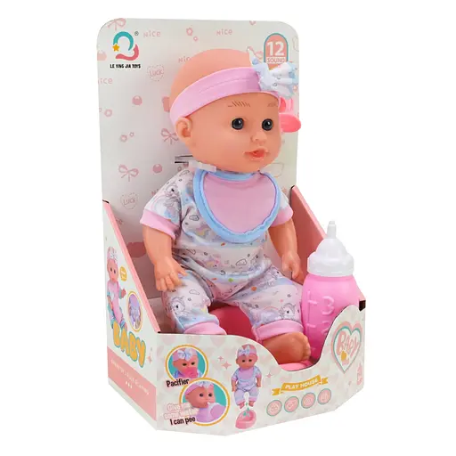 Детский игровой пупс H06-6 пьет, писает, с аксессуарами - фото 2