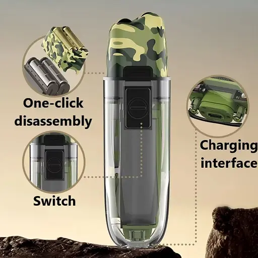 Шейвер Kemei KM-TX7 электробритва (сухое и влажное бритье) - фото 7