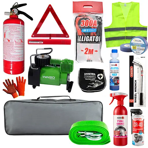 Подарочный набор автомобилиста Winso с компрессором (na_49) - фото 1