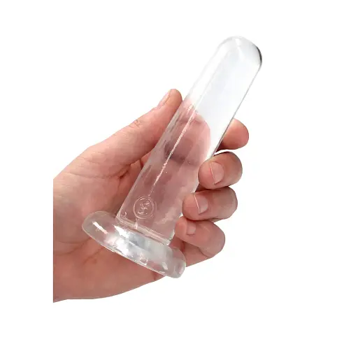 Фалоімітатор Realrock Crystal Clear Dildo 5.3" 13.5 см прозорий - фото 5