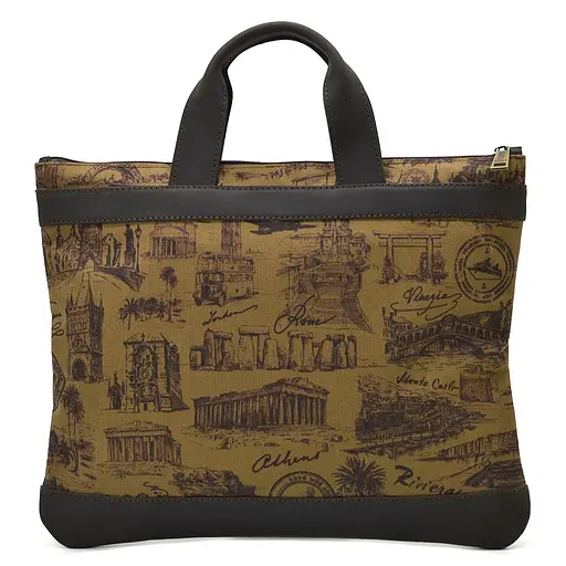 Кожаная мужская сумка TARWA 34х24х1 см sum0026089 - фото 2