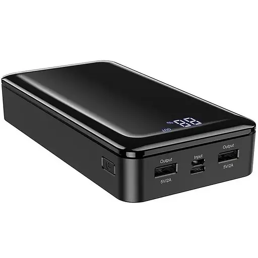 Універсальна мобільна батарея Borofone BJ8 Extreme 30000mAh 2хUSB (Чорний) - фото 5