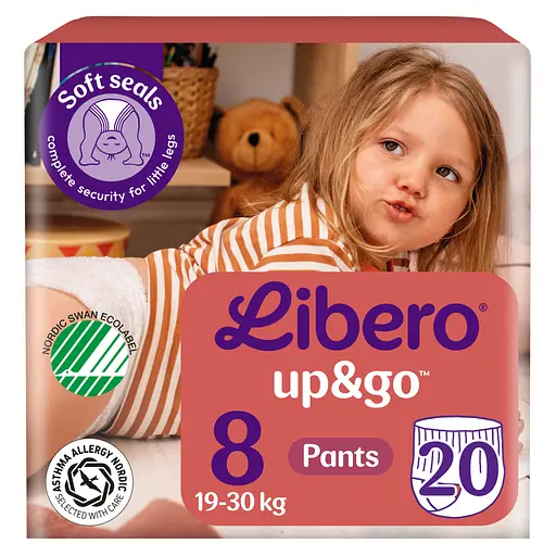 Подгузники-трусики Libero Up&amp;Go 8 (19-30 кг) 20 шт.