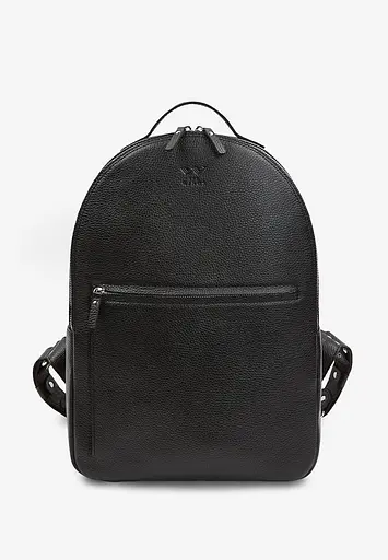 Шкіряний рюкзак Groove L чорний флотар - фото 1