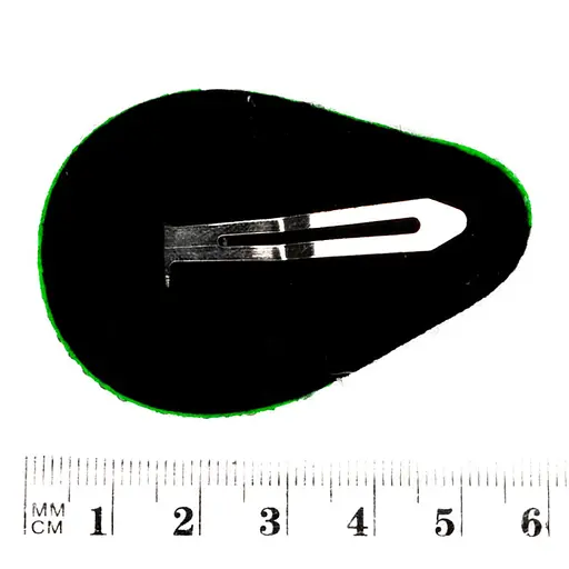 Зажим для волос Авокадо в камнях 1200-203-2, 5,5 см - фото 2