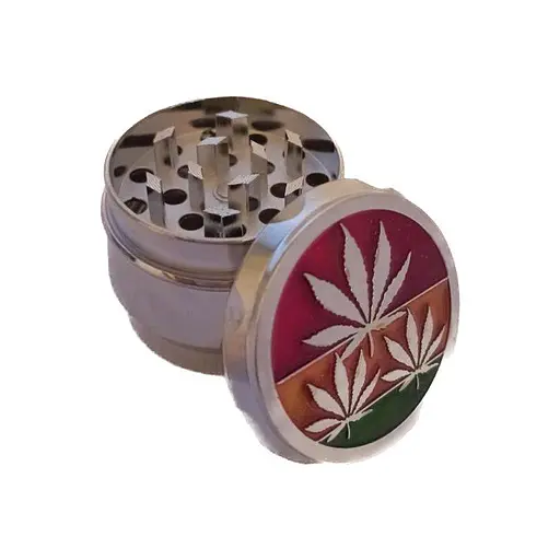 Гриндер для измельчения табака HL-200 Конопля Silver (10877) - фото 3