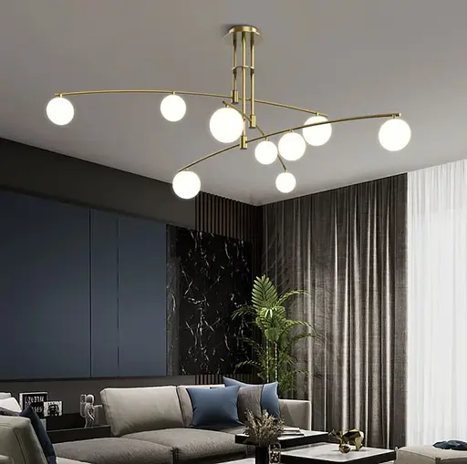 Aure – современная подвесная люстра в латунном каркасе | Ст. SGJ 8.9 AB | Line F - фото 12