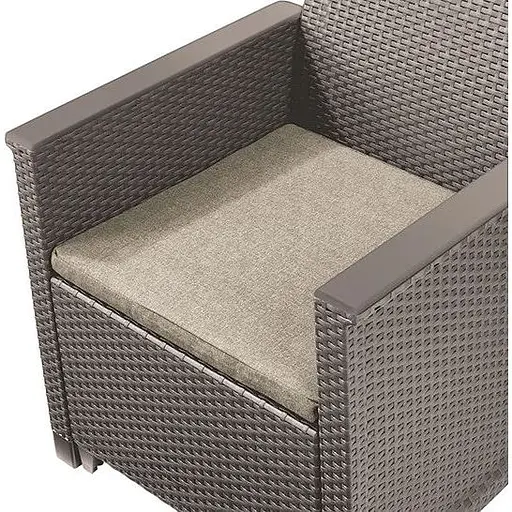 Комплект садових меблів Keter Emma balcony set стіл-скриня бежевий - фото 6