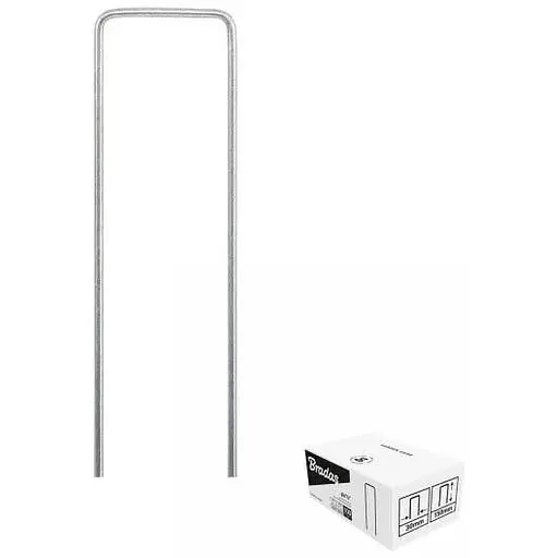 Шпилька Bradas металлическая 3/20 см - 100шт ATSMGU1320/100BOX - фото 1