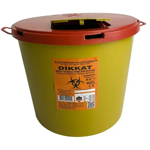 Контейнер для сбора медицинских отходов Afacan 8 л EA 80 - фото 1