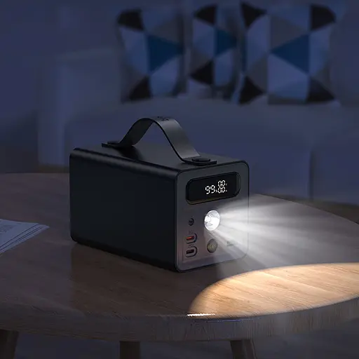 Портативний ЗП Power Bank Hoco J138 22.5W+PD20W+DC12V 60000 mAh Black - фото 5