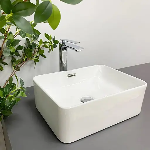 Умивальник VBI Arabba S white накладний VBI-013500, Білий - фото 1