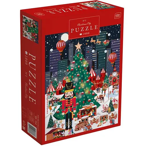 Пазлы трехслойные Interdruk Christmas City 1000 шт. (376367)