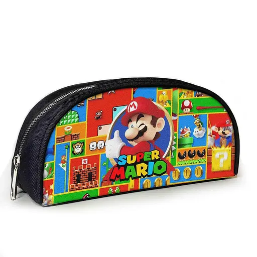 Пенал шкільний з принтом Супер Маріо 23х10х8 см з принтом для хлопчика (3805)
