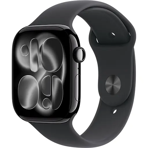 Смарт-годинник Apple Watch Series 11 GPS 42 мм Jet Black Aluminum Case with Black Sport Band S/M MEQT4 (145295)