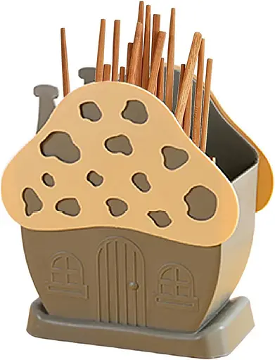 Подставка для сушки и хранения столовых приборов в виде домика, Yu Xin Розовый 87646 - фото 8