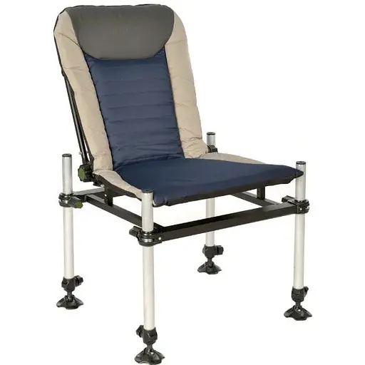 Крісло фідерне складане NEW 2023 M-Elektrostatyk Quantum CUZO до 140 кг + сумка чохол у комплекті Navy Grey - фото 1