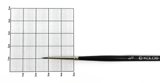 Пензель білка кругла Classic 3049R №00 Kolos - фото 6