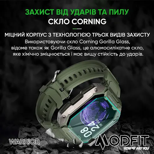 Наручний годинник чоловічий Warrior All Black Modfit acs0029733 - фото 4