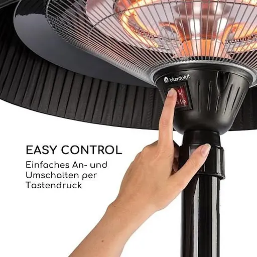 Інфрачервоний обігрівач Blumfeldt Venice Heat Stand 1000/2000Вт (10032567) - фото 7
