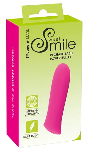 Вибратор Sweet Smile Rechargeable Power Bullet 8.5 см розовый - фото 7