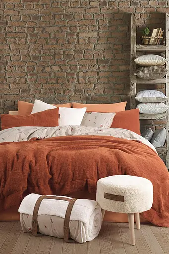 Постільна білизна Sherwood Kiremit (Фланель + Шерпа) Istanbul pbe0051505 - фото 1