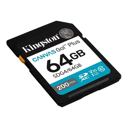 Карта памяти SDXC (UHS-1 U3) Kingston Canvas Go! Plus 64Gb class 10 A2 V30 (R200MB/s) - фото 3