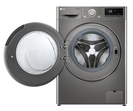 Стиральная машина LG фронтальная 85 кг 1200 A+++ 48 см дисплей пара инвертор белый - фото 3