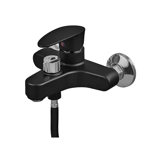 Смеситель для ванны Plamix Cezar-009 Euro SET matte black PM0693 Черный матовый - фото 6