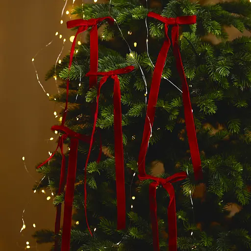 Набор декоративных украшений Yes! Fun Банты 36x12 см 5 шт. бордо (975097) - фото 6