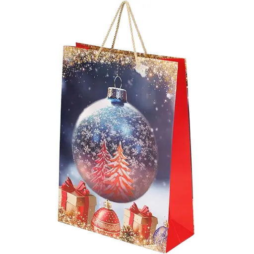 Пакет подарунковий новорічний Ялинка YX050954 Різнокольоровий (NY) - фото 1