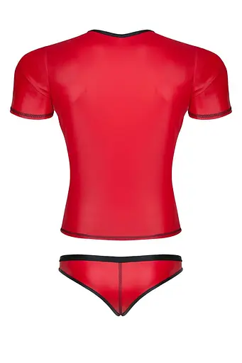 Мужской комплект Regnes Fetish Planet Wetlook XL (красный) - фото 6