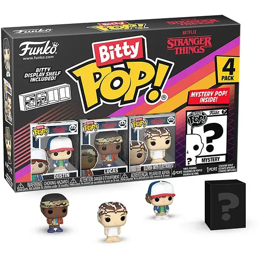 Набір ігрових фігурок Bitty POP! - Дастін (4 фігурки в ас.)