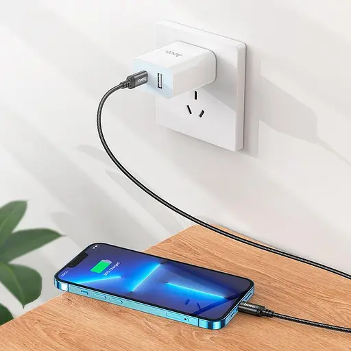 Кабель HOCO Type-C to Lightning Radiance charging data cable X91 3 метри чорний - фото 4