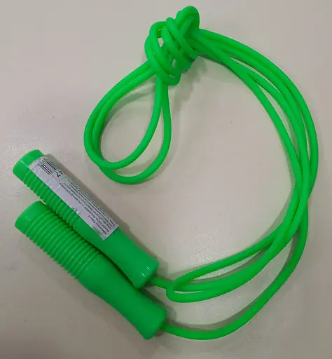Скакалка С 34147 цветная, длина 250см, толщина 4,1мм (6900067341471) Салатовый - фото 1