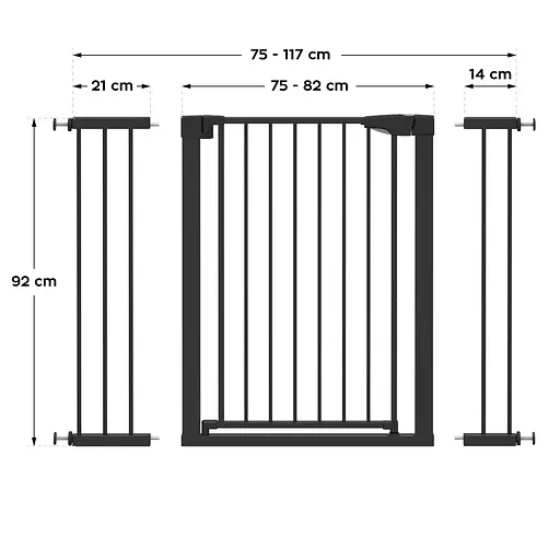 Барьер межкомнатный-лестничный Tulano Guardian 5.0 Black - фото 9